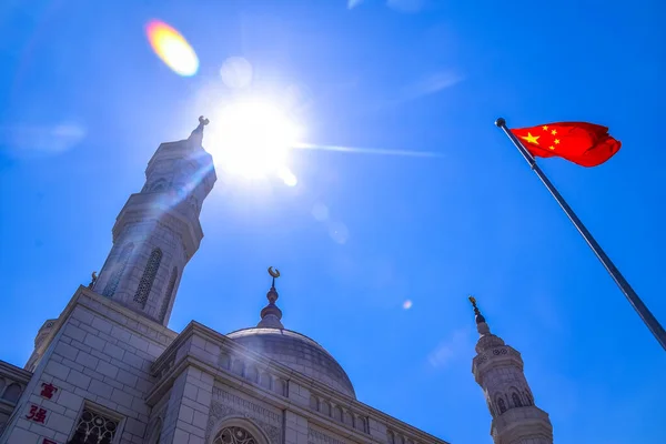 Xining Grand Mosque Grootste Moskee Qinghai China Een Van Bestemmingen — Stockfoto