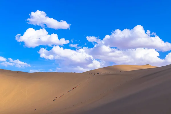 Yueyaquan Scenic Area Mingsha Mountain Dunhuang City Provincie Gansu Čína — Stock fotografie