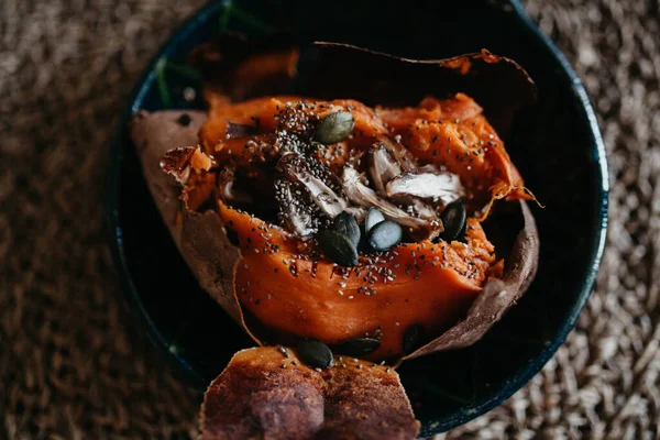 Sweet Potato Tha Table Breakfast Stock Picture