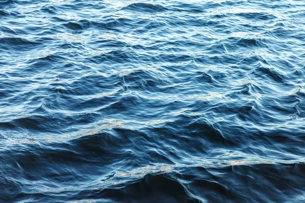 Yüzeyindeki Dalgalar Dalga Deseni Yüzeyin Temiz Deniz Suyunun Görüntüsü Deniz — Stok fotoğraf