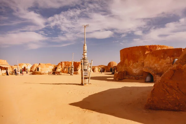 Décoration Star Wars Dans Désert Sahara Apparence Décor Original Été — Photo