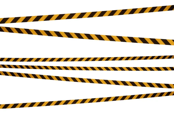 Siyah Sarı Şeritli Şeritler Geçişi Yasaklıyor Beyaz Izole Edilmiş Bariyer — Stok fotoğraf