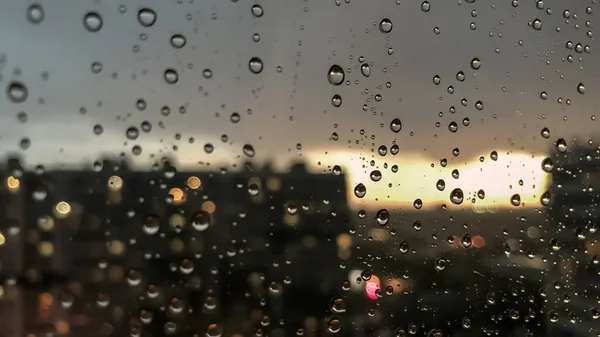 Background Drops Water Raindrop Window Panes Natural Pattern Raindrops Abstract — Stock Photo, Image