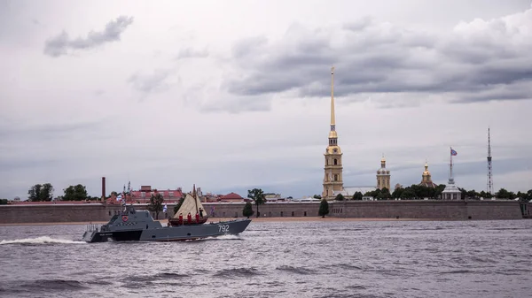 Санкт Петербург Россия Июль 2020 Года День Вмф России Морской — стоковое фото