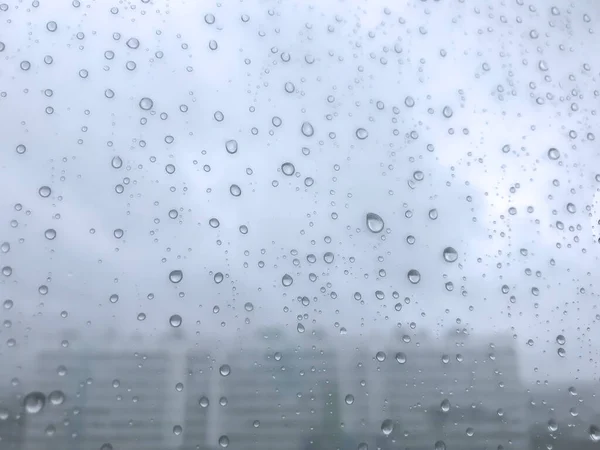 Fundo Gotas Água Padrão Natural Gotas Chuva Gotas Chuva Nos — Fotografia de Stock