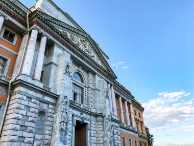 Aziz Michael Sarayı, Mikhailovsky veya Mühendisler Kalesi. Benzersiz şehir peyzaj merkezi Saint Petersburg. Merkezi tarihi manzara şehri. Rusya 'nın en iyi turistik yerleri. Rusya İmparatorluğunun başkenti