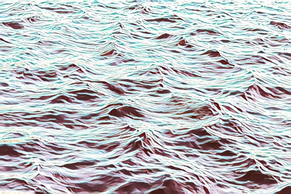 Waves on water surface. Wave pattern. View of surface fresh or sea water. Lapping sea waves. Background of sea or ocean wave. Water surface Wallpaper or background concept. Copyright space for site