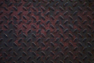 Endüstriyel demir endüstriyel döşeme dokusu. Grunge metal elmas kaplama arka plan. Site için telif hakkı alanı