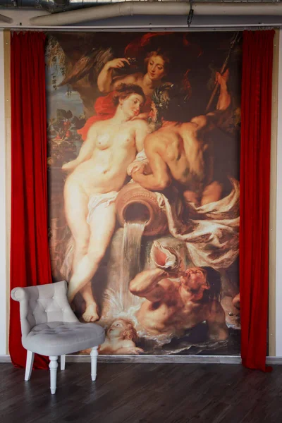 2020 상트페테르부르크 러시아 Rubens Painting Union Earth Water Internal Room — 스톡 사진