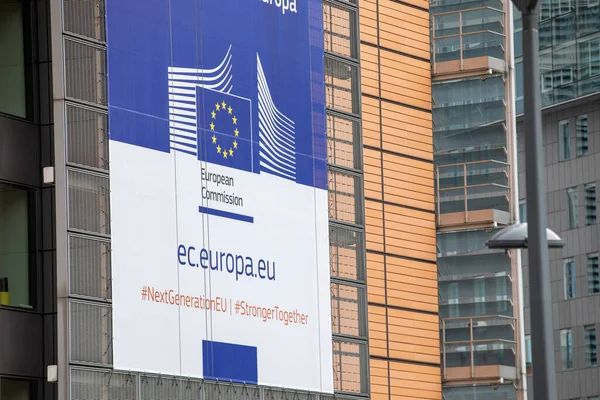 Brüksel Belçika Temmuz 2020 Avrupa Komisyonu Genel Merkezi Olan Berlaymont — Stok fotoğraf