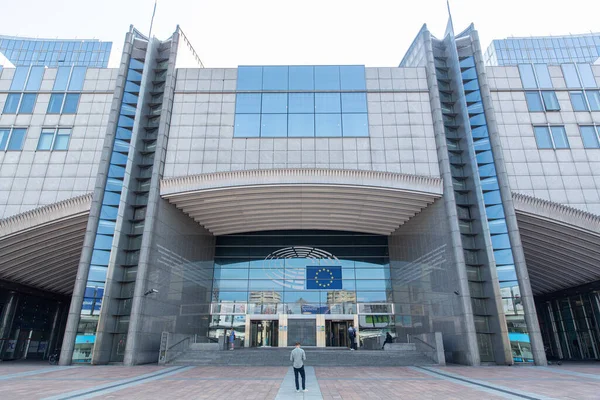 Brüssel Belgien September 2020 Einzelheiten Des Europäischen Parlaments Sitz Der — Stockfoto