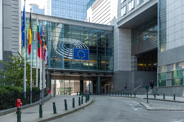 Bruxelles Belgique Septembre 2020 Détails Parlement Européen Siège Démocratie Européenne — Photo