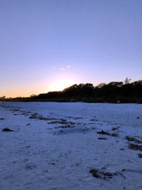 Sanibel Adası, Florida 'da güzel bir gün batımı