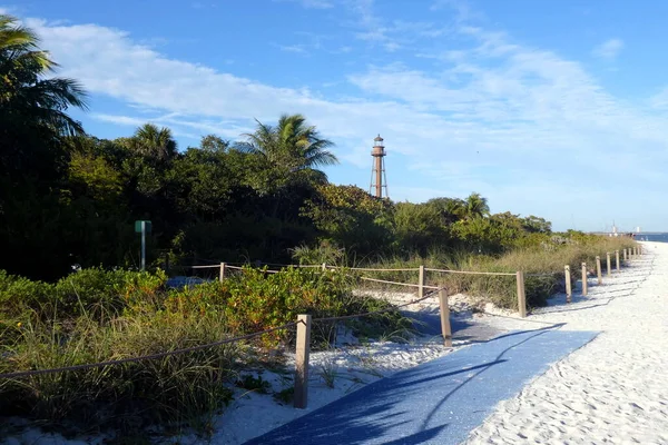 Faro Sanibel Bowman Beach Isla Sanibel — Foto de Stock