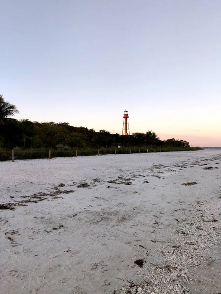 Hermosa Puesta Sol Sanibel Island Florida — Foto de Stock