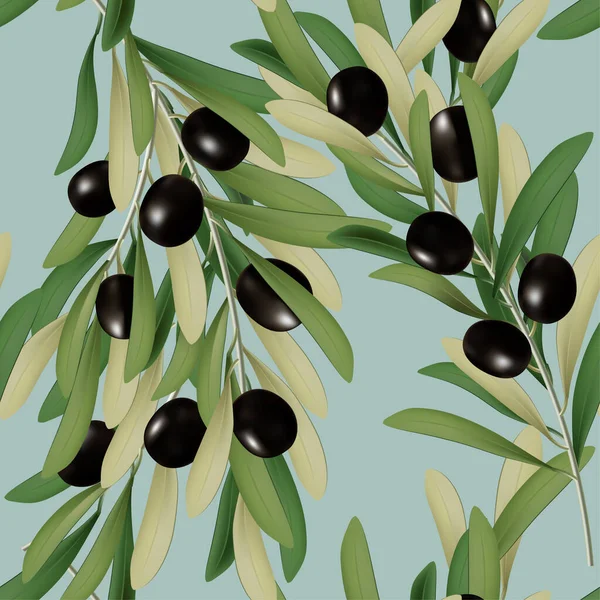 Vektör 3 boyutlu Görüntü Siyah Zeytin ve Yapraksız Kalıp