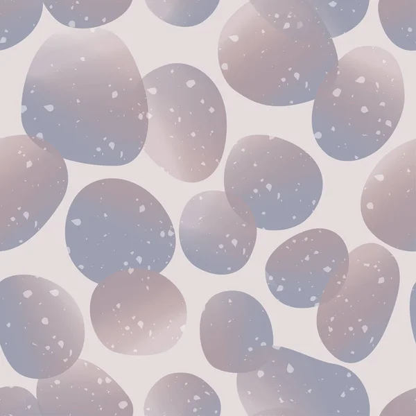 Wektor Zamazany Efekt Akwareli Pebble Seamless Print Fabric Pattern — Wektor stockowy