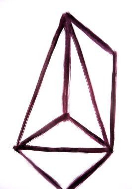 Soyut bir tarzda çizgiler uyumlu bir kompozisyonu gösterir. Bina yapısı. rpofit enerjisi