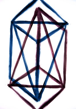 Soyut bir tarzda çizgiler uyumlu bir kompozisyonu gösterir. Bina yapısı. rpofit enerjisi