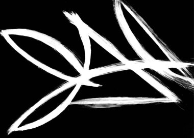 Esnek yay çizgileri, soyut bir kar meditasyonu ile bitiş çizgisini ilk geçen kişinin resmini oluşturur.