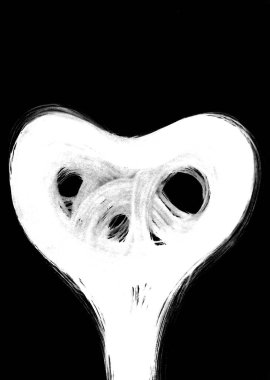 Açılmış Yılan Kobra Başlıklı, soyut bir şekilde resmedilmiş. Ahenkli şekiller, tıpkı bir anahtar ya da insan yüzü gibi. Kâr enerjisi meditasyonu