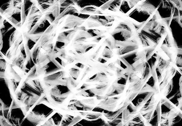 Soyut bir stilde, bir örümcek ağı esnek çizgilerle çizilir, ultra modern bir binanın kubbesi, meditasyon ilhamının enerjisinden yararlanmak için.