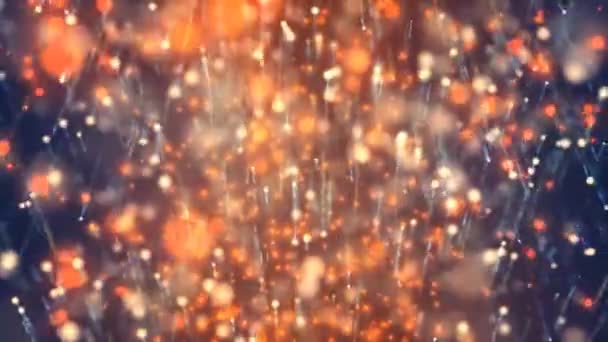 Aliran Partikel Bercahaya Siklus Dari Aliran Partikel Bercahaya Efek Cahaya — Stok Video