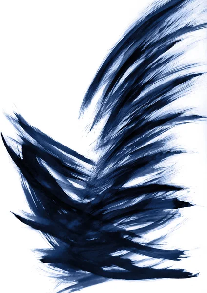急速に潜水する鳥のエネルギー 鳥の急激な減少 柔軟なラインで描かれた抽象的なスタイルでの魔法の馬や馬の肖像画 エネルギー利益瞑想 — ストック写真
