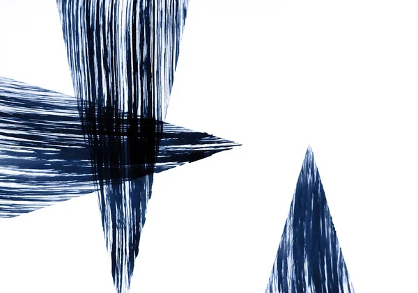 Абстрактная Композиция Трех Треугольников Создает Изображение Высоких Зданий Покрывающих Вершины — стоковое фото