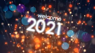 2021 parlayan parçacıklardan oluşan bir akım metni, parlak parçacıklardan oluşan bir akım. ışık efektleri soyut biçimde hareket eder ve esnek çizgiler. 