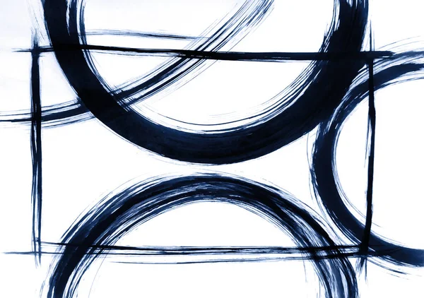 Uyumlu bir kompozisyonda esnek yarı dairesel çizgiler tarafından yaratılmış soyut tarzda bir insan taşıyıcı. Enerji karı meditasyonu