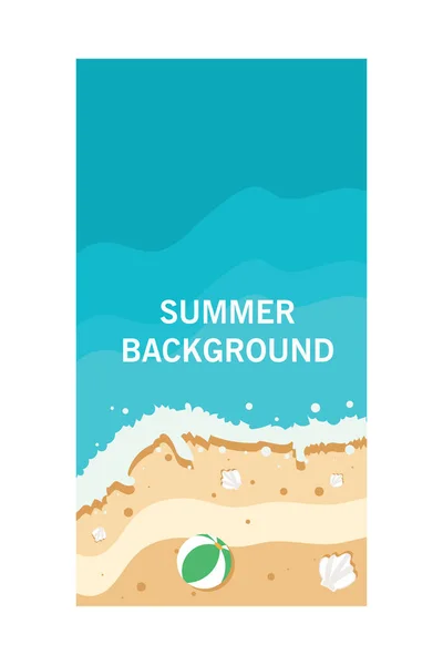 Arkaplan, sosyal medya öykü tasarım şablonları yazı için yer var. Yaz vektör illüstrasyonu - afiş, tebrik kartı, poster ve reklamlar için tatil kavramı.