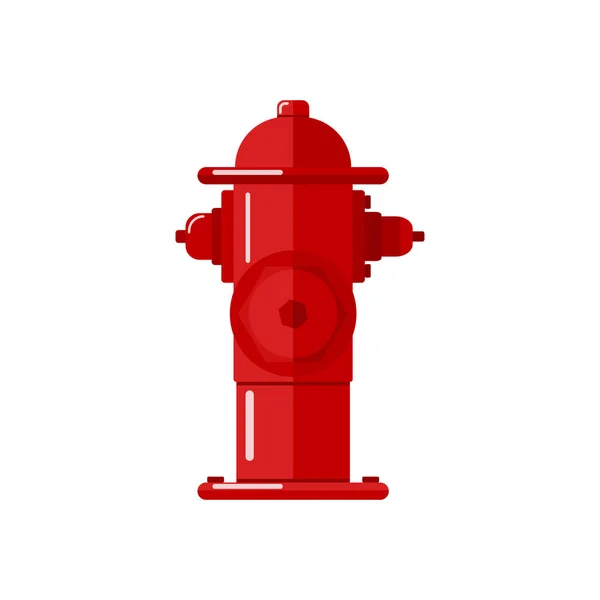 Leuchtend Rotes Feuerhydranten Symbol Isoliert Auf Weißem Hintergrund Wird Von — Stockvektor