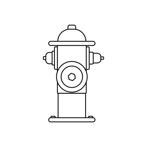 Feuerhydranten Symbol Isoliert Auf Weißem Hintergrund Wird Von Feuerwehrleuten Zum — Stockvektor