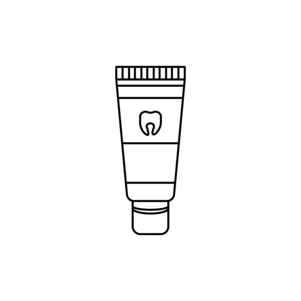 Logo Icona Dentifricio Igiene Dentale Illustrazione Stock Vettoriale Isolato Sfondo — Vettoriale Stock