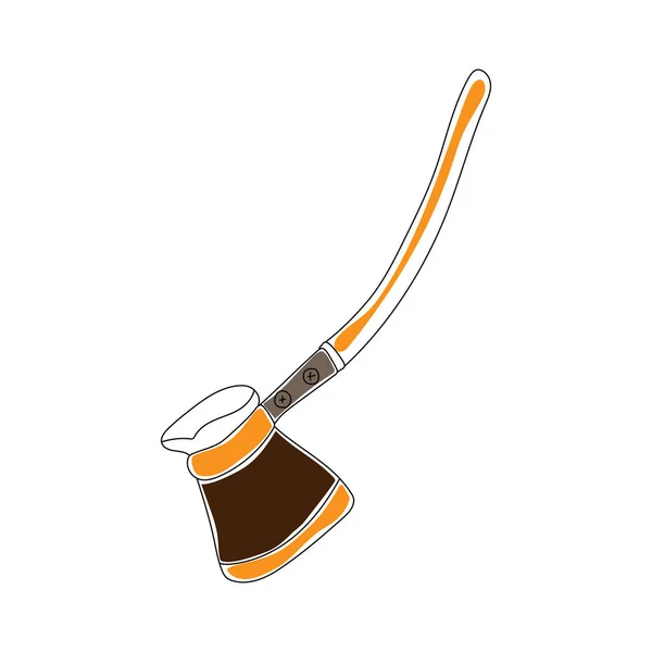 Illustrazione Vettoriale Scarabocchiata Disegnata Mano Sull Icona Dell Elemento Caffè — Vettoriale Stock