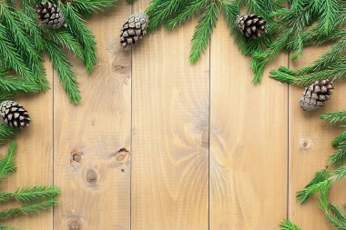 Metnin için kopyalama alanı olan Noel sınır çerçevesi kartı