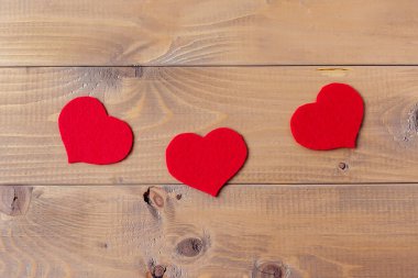 Sevgililer Günü için arka plan kalpleri. Yatay çerçeve. Pembe arkaplan