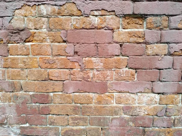 古いレンガの壁の質感。赤レンガだ。敷設 — ストック写真