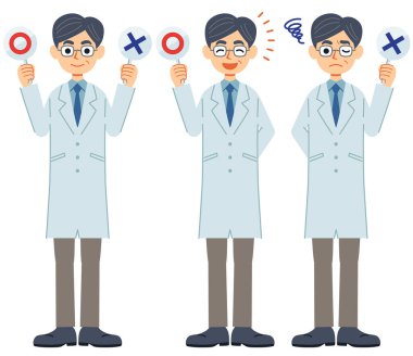 Erkek doktor ya da fen öğretmeni soruya evet ya da hayır şeklinde cevap veriyor..