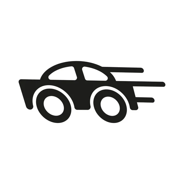 Icono de coche de servicio de entrega en estilo plano de moda aislado. Stock ilustración vectorial. — Vector de stock