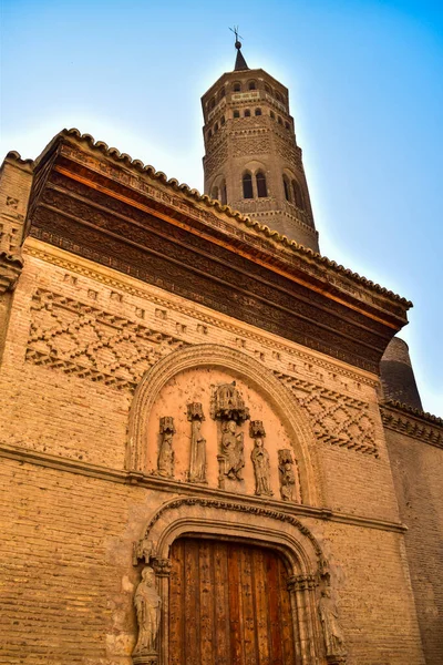 Side Door Calle San Blas Tower Church San Pablo Neighborhood — Stock Photo, Image