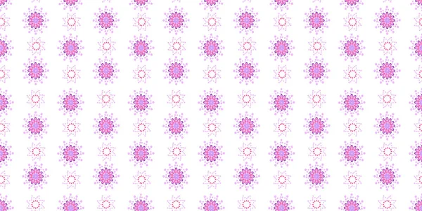 Seamless pattern with blue flowers on white background