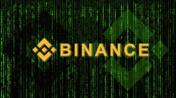 Binanceは金融取引所市場です 暗号通貨の背景概念 暗号通貨Bnb Binanceコイン ロイヤリティフリーのストック画像