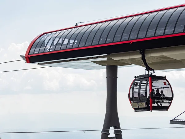 Tatranska Lomnica Slovakia Agosto 2018 Estação Superior Teleférico Teleférico Moderno — Fotografia de Stock