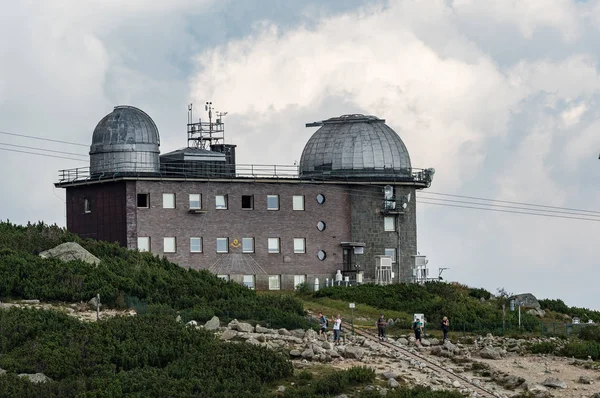 Αστρονομικό Παρατηρητήριο Στην Skalnate Ζάγκρεμπ Όρη Τάτρα Σλοβακία — Φωτογραφία Αρχείου