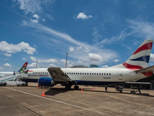 Livingston Zambie Listopadu 2018 Boeing 737 436 British Airways Comair — Stock fotografie