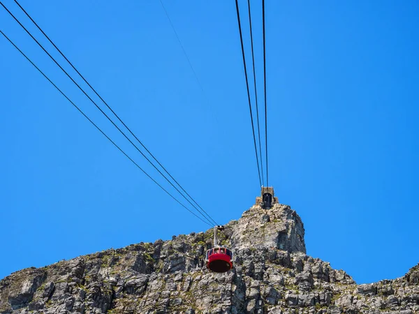 Estação Superior Teleférico Para Montanha Mesa Caminho Cabo Montanha Mesa — Fotografia de Stock