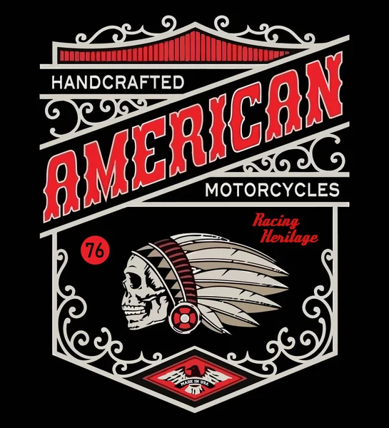 Biker Shirt Modelos Design Tipografia Motocicleta Gráficos Shirt Emblemas Vetoriais —  Vetores de Stock