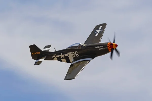 Airplane Wwii Mustang Planes Fame Airshow Chino California Usa May — Stock Photo, Image